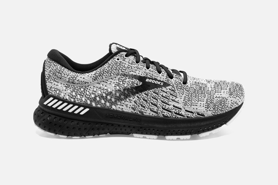 Tenis Corrida Brooks Adrenaline GTS 21 Masculino Brasil - Branco/Cinzentas/Pretas 2653417-NZ